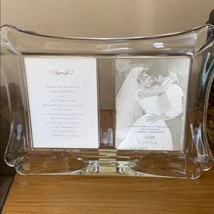 Lenox wedding promises frame in original box